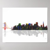 San Francisco Skyline Poster (Voorkant)