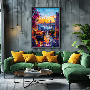 San Francisco Skyline Poster – Iconisch Californië