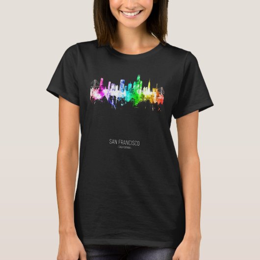 San Francisco Skyline Skyscrapers T-shirt (Voorkant)
