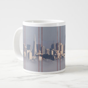 San Francisco Skyline van Golden Gate Bridge. Jumbo Beker