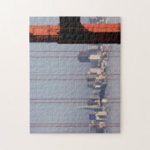 San Francisco Skyline van Golden Gate Bridge. Legpuzzel (Verticaal)