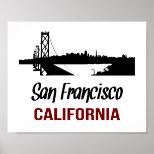 San Francisco (standaard afbeelding lijst grootte) Poster