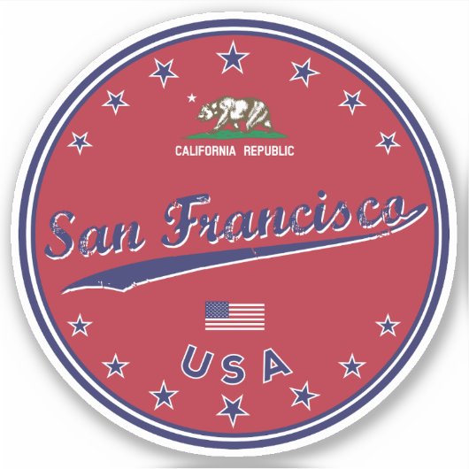 San Francisco Sticker (Voorkant)