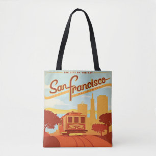 San Francisco stijl Canvas tas trolley