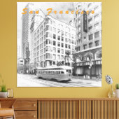 San Francisco Street Canvas Afdruk (Insitu (Woonkamer))