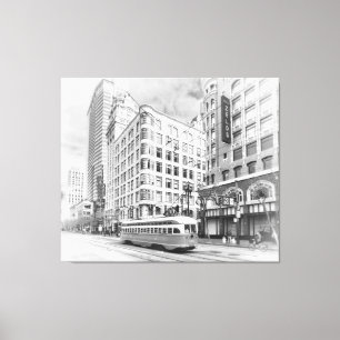 San Francisco Street Canvas Afdruk