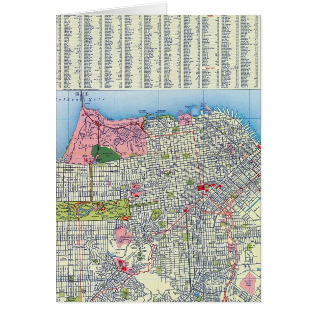 San Francisco Street Map (Voorkant)