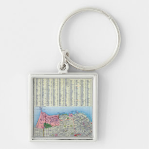 San Francisco Street Map Sleutelhanger