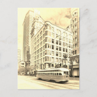 San Francisco Street Sepia Briefkaart