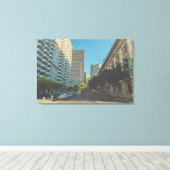 San Francisco Street Uitzicht bij Jackson Canvas Afdruk (Insitu (Houten vloer))