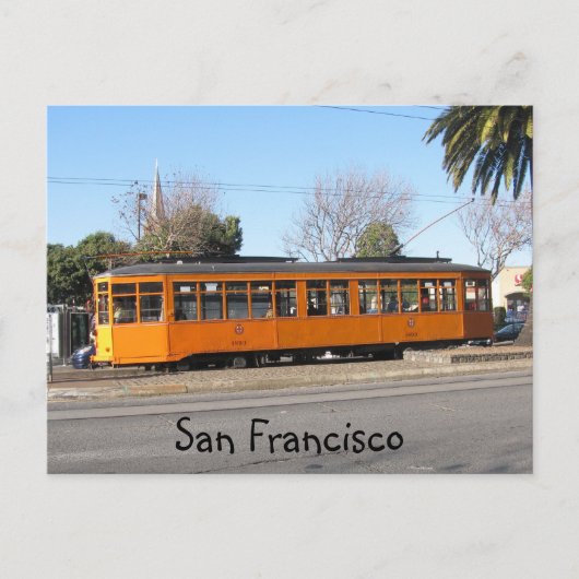 San Francisco Streetcar Briefkaart (Voorkant)