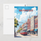 San Francisco Streetcar Briefkaart (Voorkant / Achterkant)