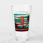 San Francisco Style Golden Gate Bridge Glas (Voorkant)