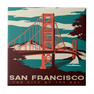 San Francisco Style Golden Gate Bridge Tegeltje