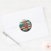 San Francisco  Style Ronde Sticker (Envelop)
