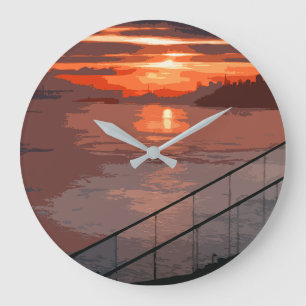 San Francisco Sunrise Retro Grote Klok