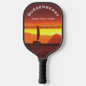 San Francisco Sunset 124 Pickleball Paddle (Achterkant)