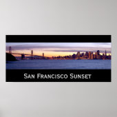 San Francisco Sunset Poster (Voorkant)