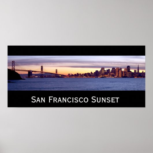 San Francisco Sunset Poster (Voorkant)