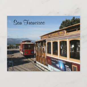 san francisco trams briefkaart