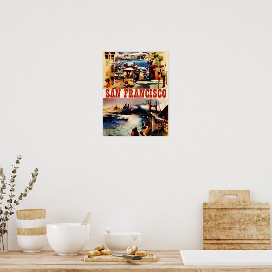  San Francisco Travel Poster (Keuken)