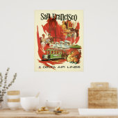  San Francisco Travel Poster (Keuken)