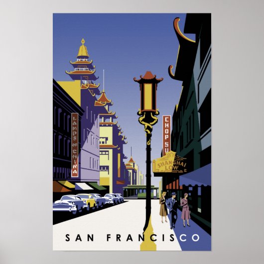 San Francisco Travel Poster (Voorkant)