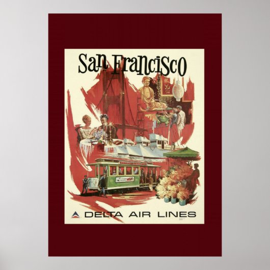  San Francisco Travel Poster (Voorkant)