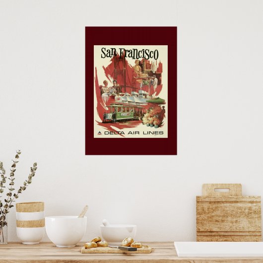 San Francisco Travel Poster (Keuken)