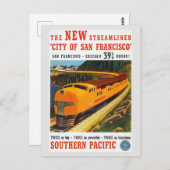  San Francisco trein reizen Briefkaart (Voorkant / Achterkant)