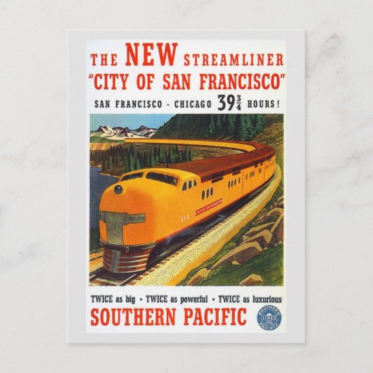  San Francisco trein reizen Briefkaart (Voorkant)