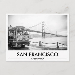 San Francisco Trolley bij Golden Gate Bridge Briefkaart