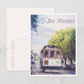 San Francisco Trolley Uitzicht van Alcatraz Briefkaart (Voorkant / Achterkant)