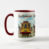 San Francisco USA Vintage voyage mugs (Gauche)