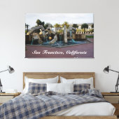 San Francisco Vaillancourt Fountain #2 Canvas (Insitu (Slaapkamer))