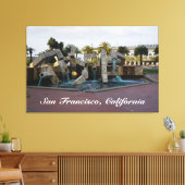 San Francisco Vaillancourt Fountain #2 Canvas Afdruk (Insitu (Woonkamer))