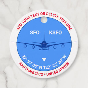 San Francisco, Verenigde Staten,  Goed Reizen Bedankjes Labels