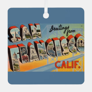San Francisco Vintage Metalen Ornament