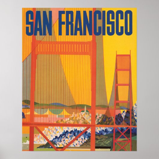 San Francisco Vintage Poster (Voorkant)