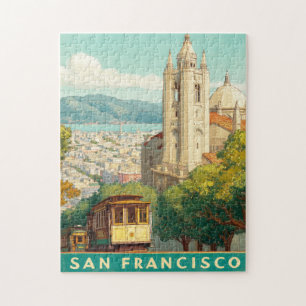 San Francisco Vintage Travel Poster Legpuzzel