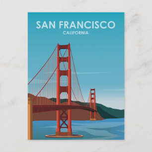 San Francisco Vintage Travel Save the Date Briefkaart