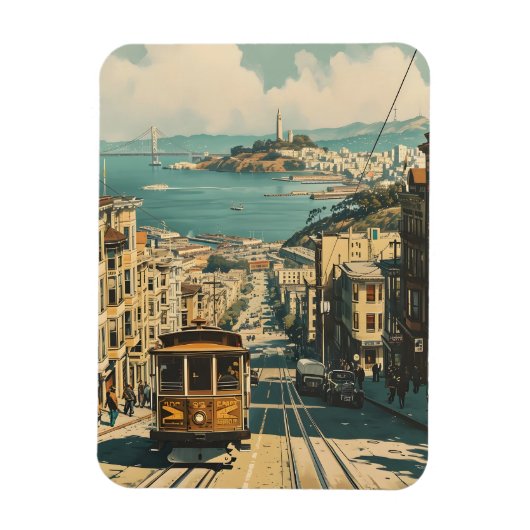 San Francisco: Vintage van nostalgie naar de kust Magneet (Verticaal)