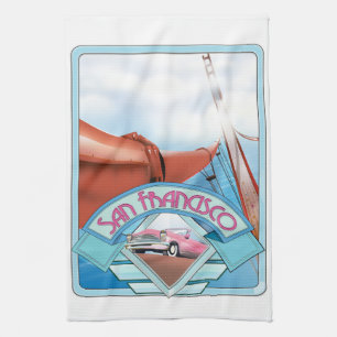 San Francisco, VS, reisposter Theedoek