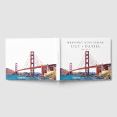 San Francisco Watercolor Wedding Gastenboek (Volledig)