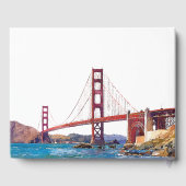 San Francisco Watercolor Wedding Gastenboek (Achterkant)
