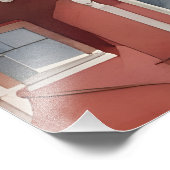 San Francisco waterverf kunst Foto Afdruk (Hoek)