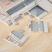 San Francisco waterverf kunst Legpuzzel (Zijkant)