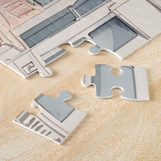 San Francisco waterverf kunst Legpuzzel (Zijkant)