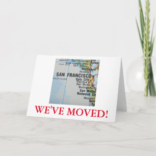 San Francisco We hebben adresaankondiging verplaat Aankondiging