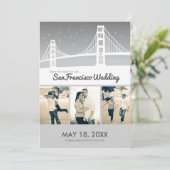 San Francisco Wedding Save-the-date Save The Date (Staand voorkant)